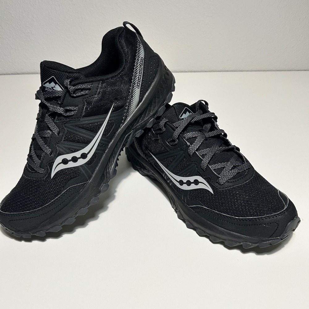 Saucony Excursion TR14 Mens Trail Running Shoes Black Charcoal S20584-1 10.5